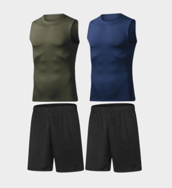 Elevate Your Game Men's Pickleball Tank Set, Quick-Dry Power for Court & Gym