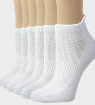 Essential Pickleball Socks 6-Pack, Ultimate Comfort, Breathable Ankle Style