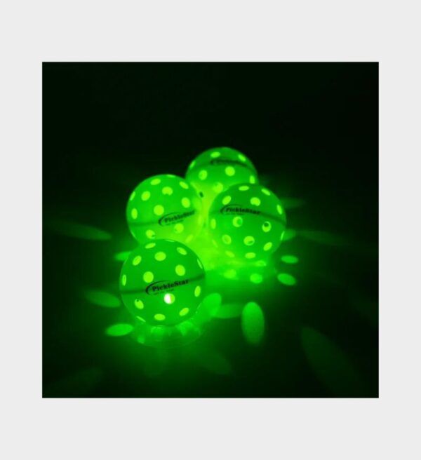 Night Pickleball Just Got EPIC! Radiant Pickleball Glow Balls (4-Pack)
