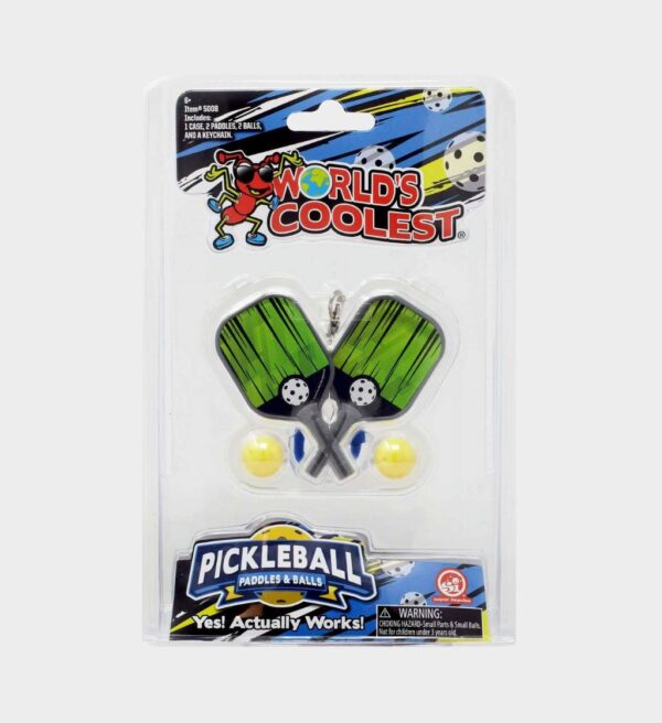 Pickleball Gift Tiny Pickleball, Big Fun! World's Smallest Set, Keychain Case