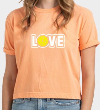 Pickleball Love T-Shirt Heather Color Soft Cotton Tee