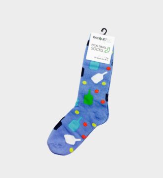 Pickleball Socks Fun Paddle Pattern, Soft & Comfy Men's Sizes