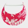 Pickleball Visor Crush the Court with Tropical Vibes Wide Brim, Hot Pink Hawaiian