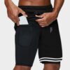 Versatile Men's Pickleball Shorts Conquer Pickleball, Running, Gym, 2-in-1 Design