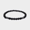 Pickleball Bracelet Geometric Style for Men Natural Stone Beads, Minimalist Charm