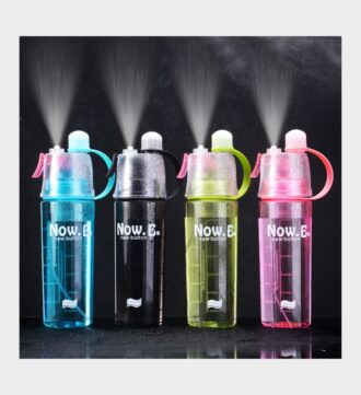 Pickleball Water Bottle Stay Cool & Hydrated with Misting Spray Leak-Proof, Portable